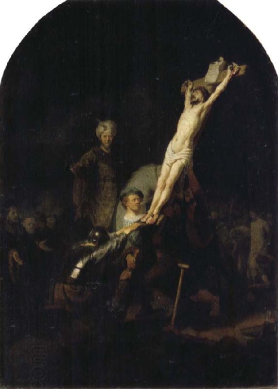 REMBRANDT Harmenszoon van Rijn The Raising of the Cross China oil painting art